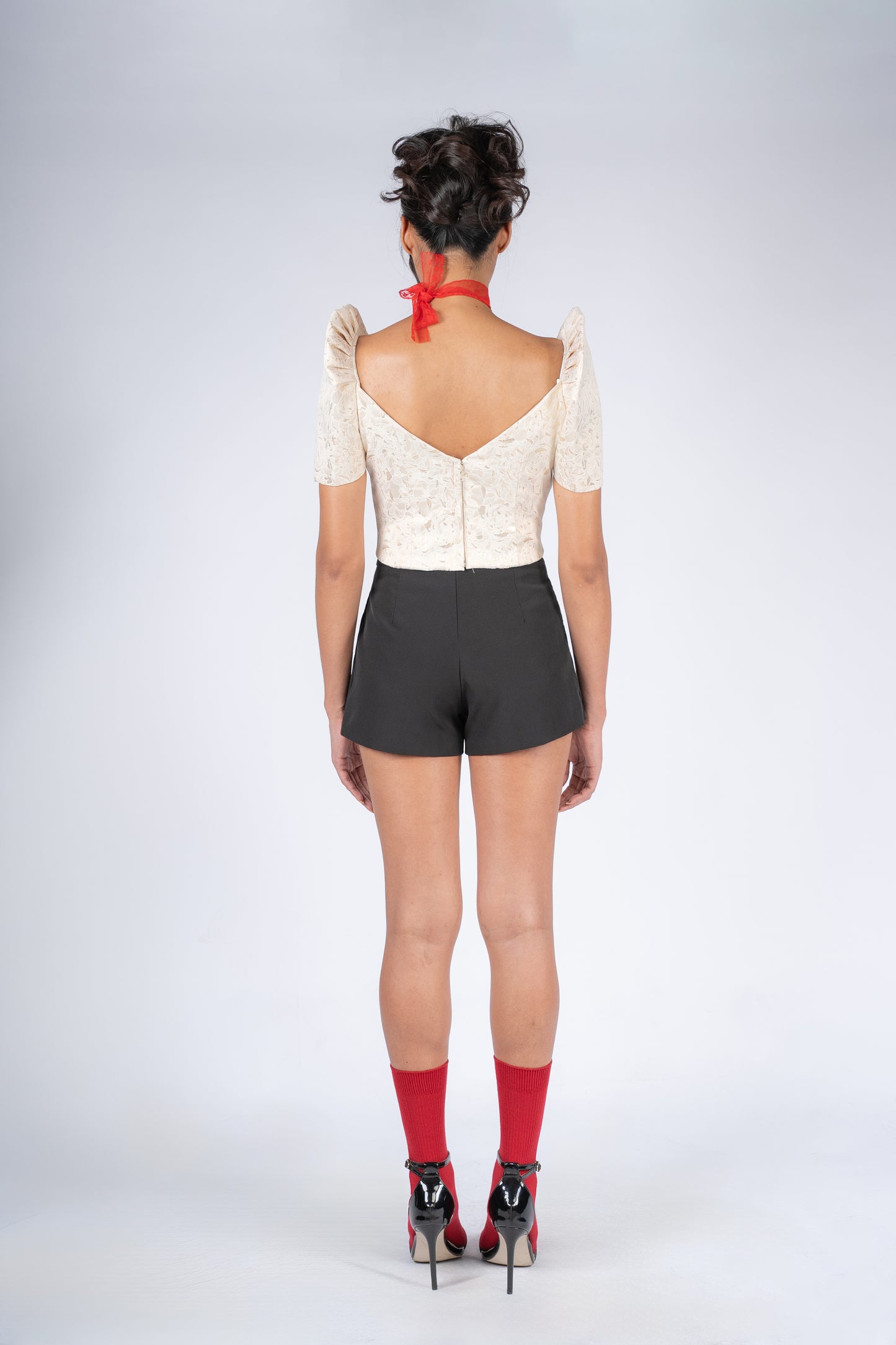 Lila Filipiniana Blouse