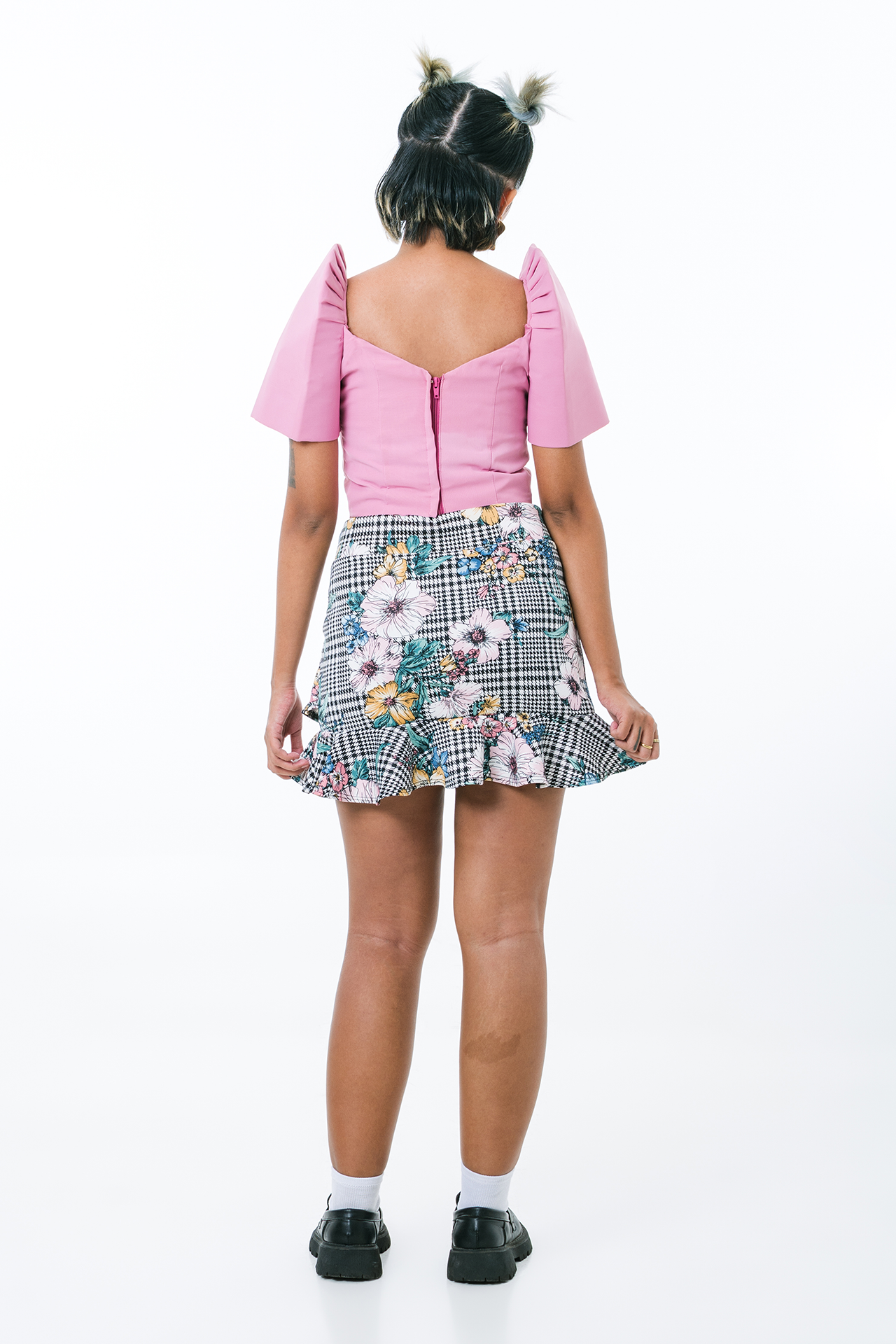 Cely Filipiniana Blouse in Pink