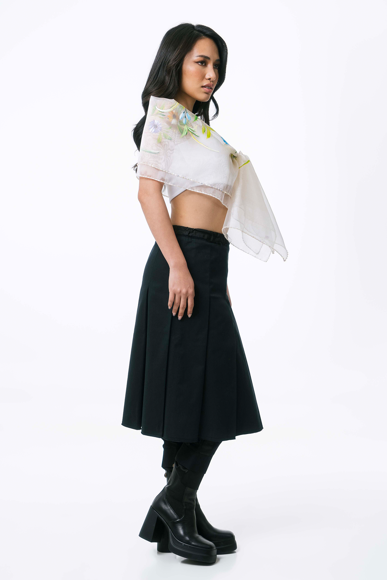 Mila Hand-Painted Shawl