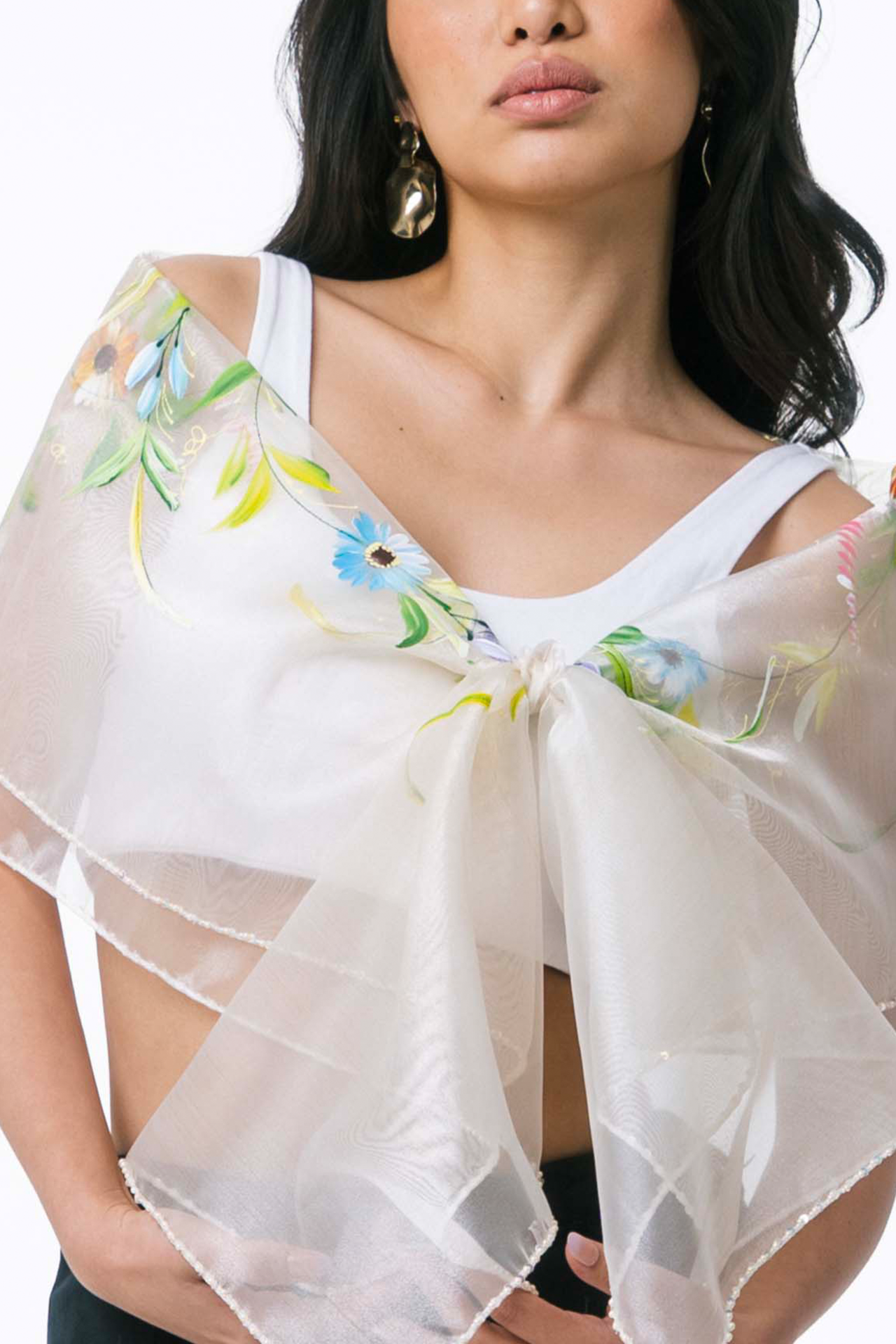 Mila Hand-Painted Shawl