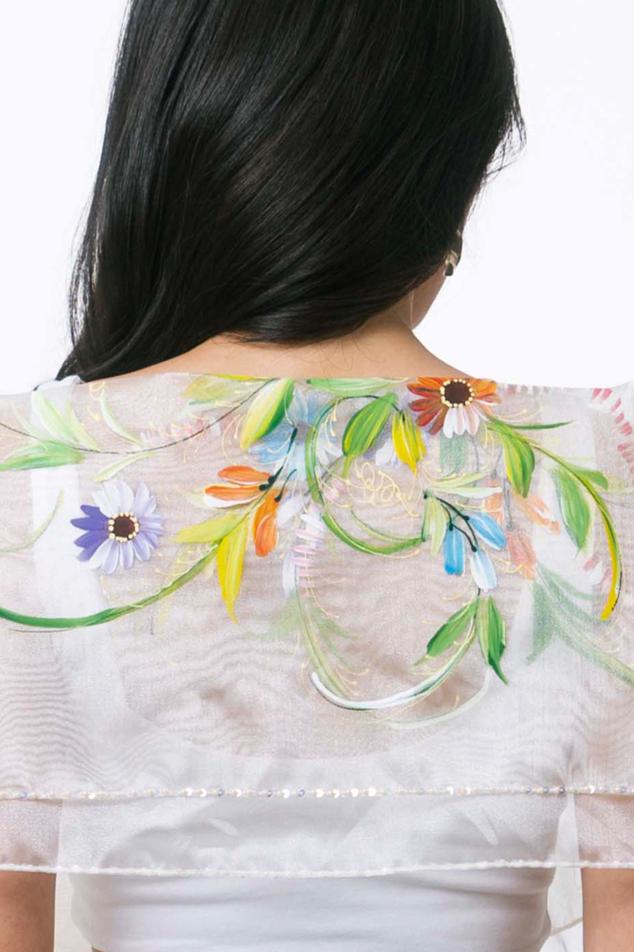 Mila Hand-Painted Shawl