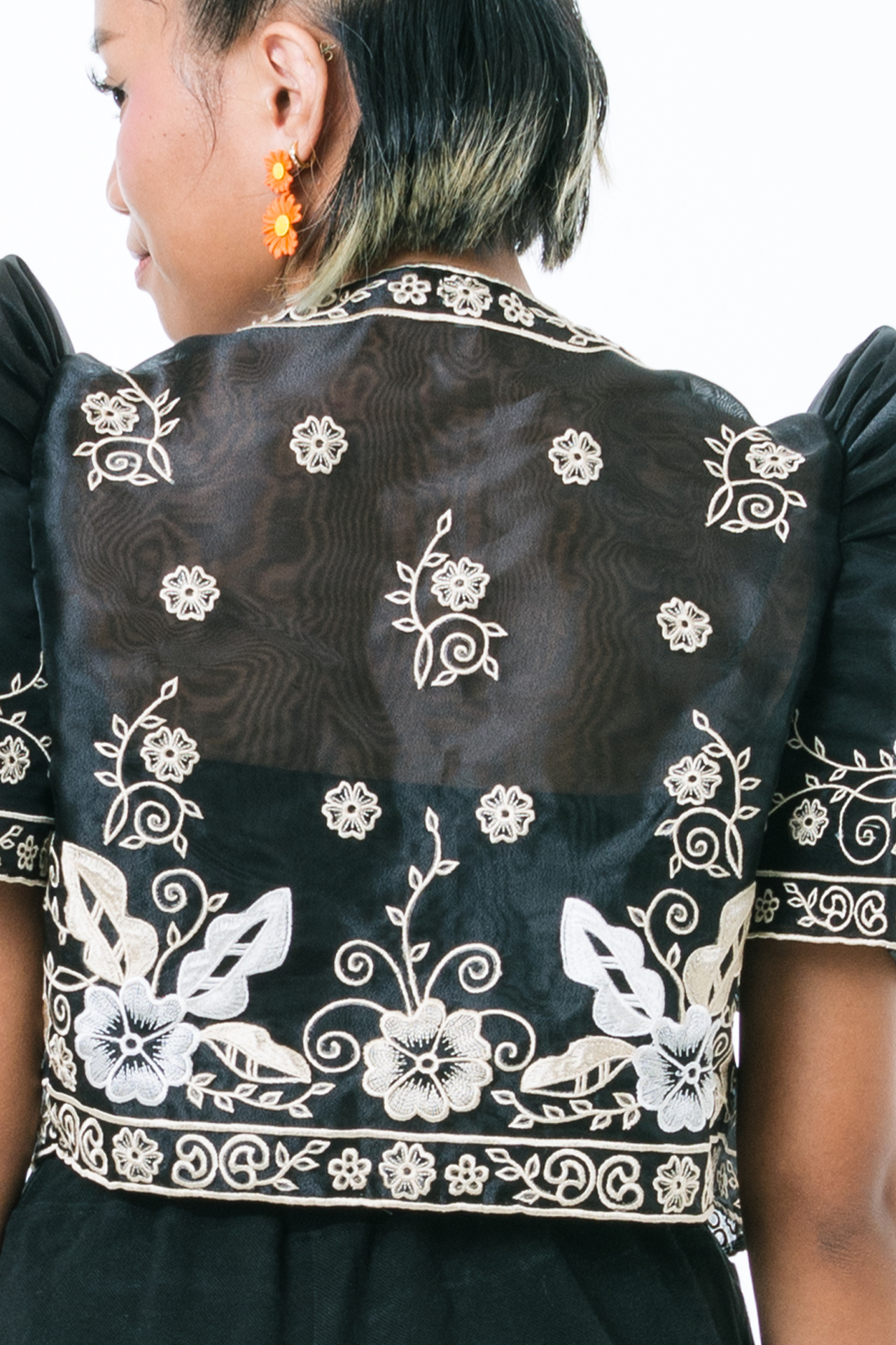 Susana Filipiniana Bolero in Black