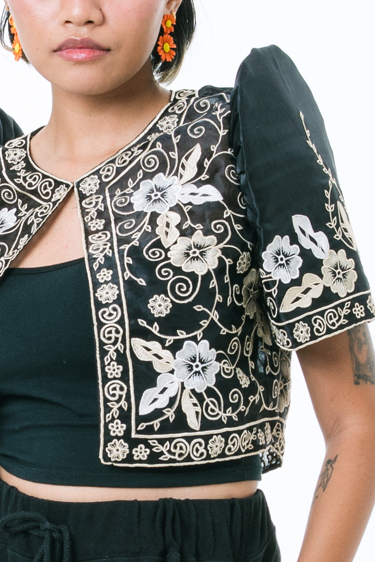 Susana Filipiniana Bolero in Black