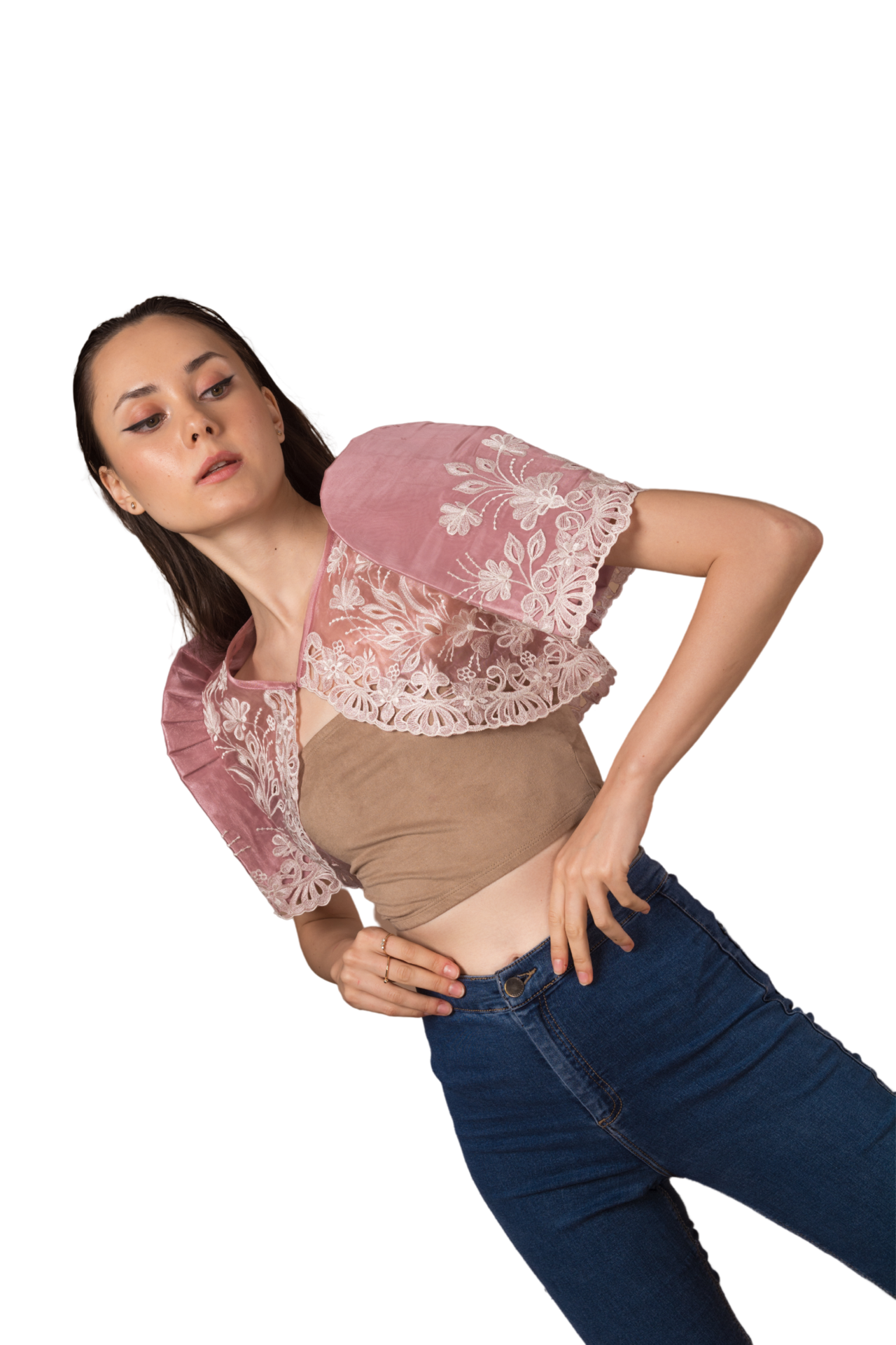 Angelie Bolero in Old Rose