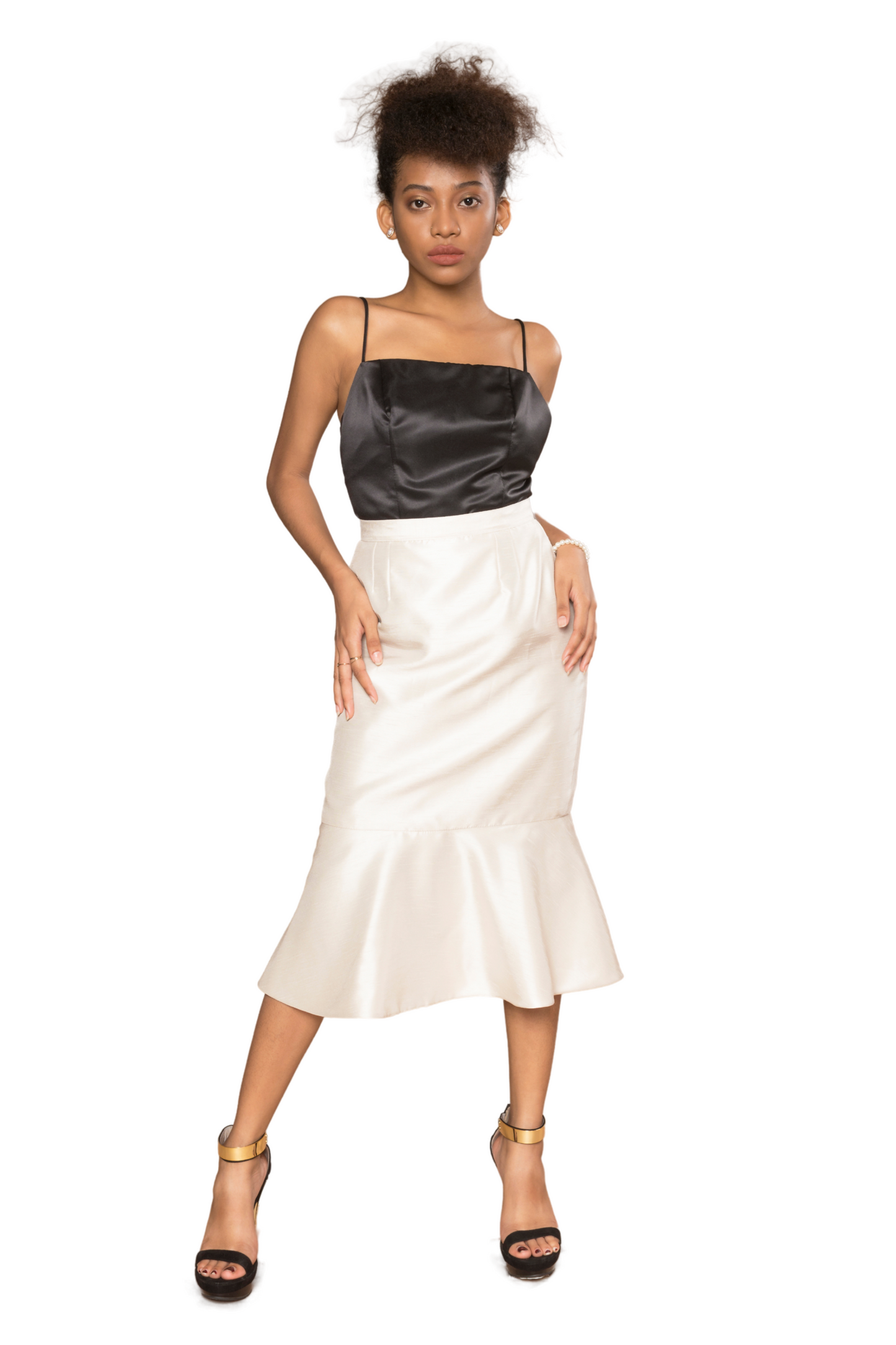 Marga Skirt in Shantung