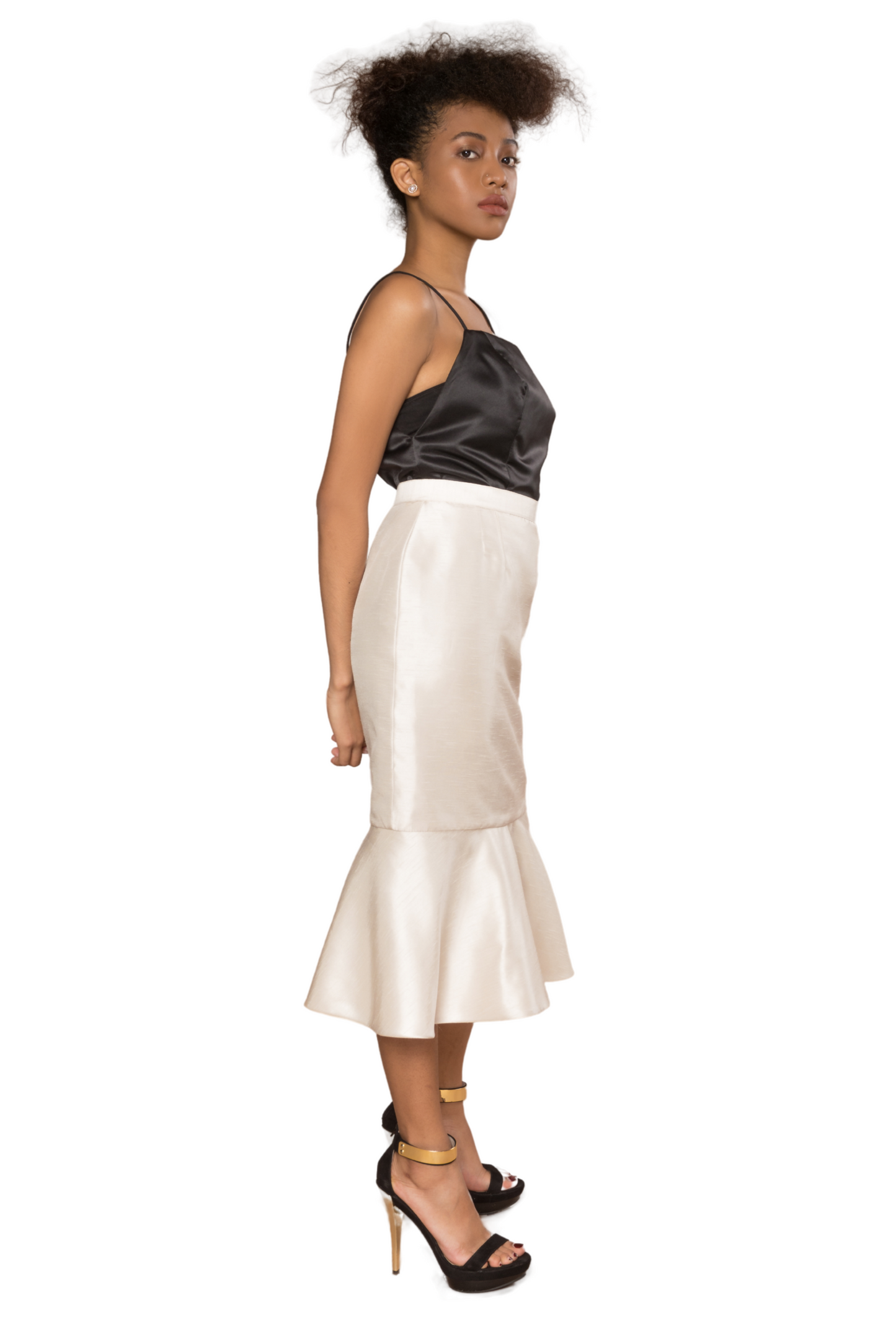 Marga Skirt in Shantung